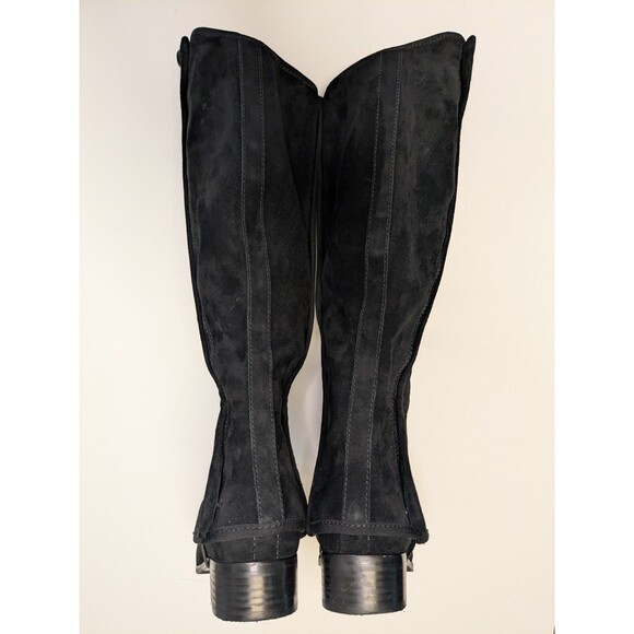 Tory Burch Milburn Convertible Chelsea Knee High Suede Leather Riding Boot Sz 7M - Picture 5 of 16